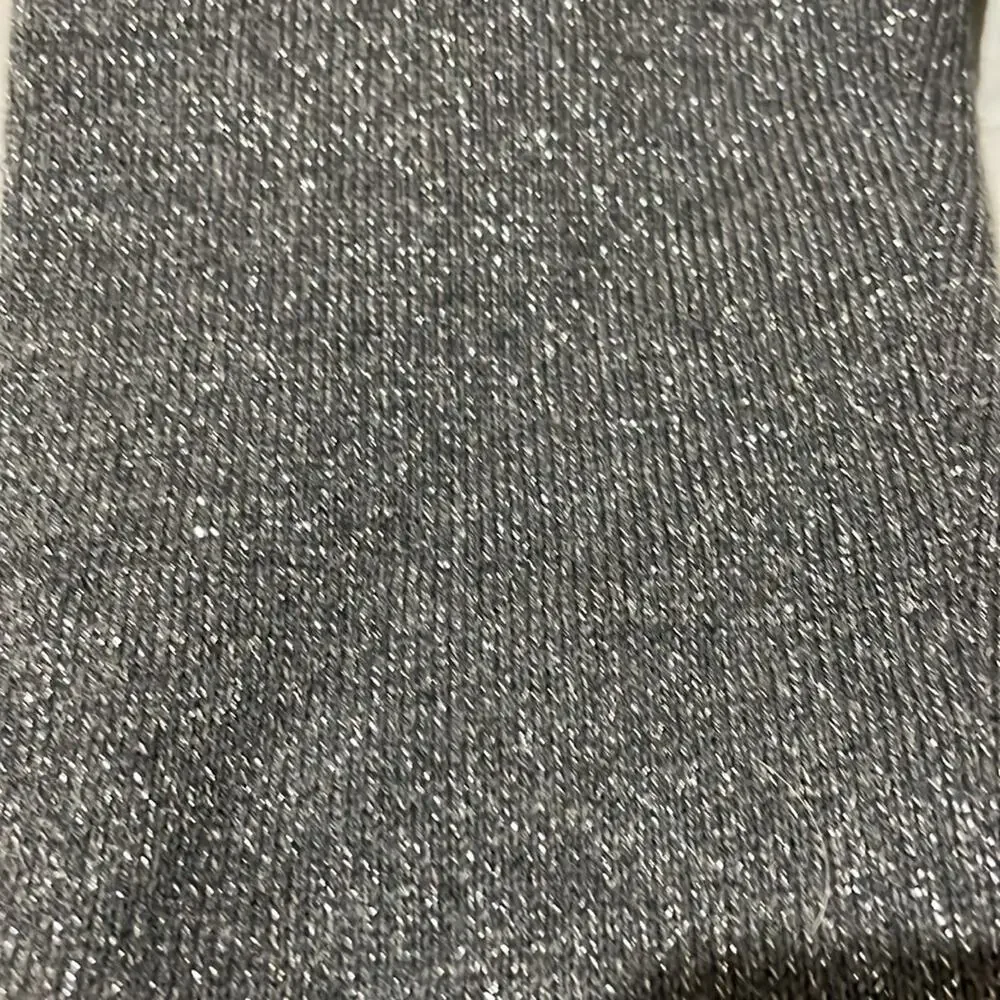 Gap 5 sweater grey metallic leggings like new worn once elastic waste pull on